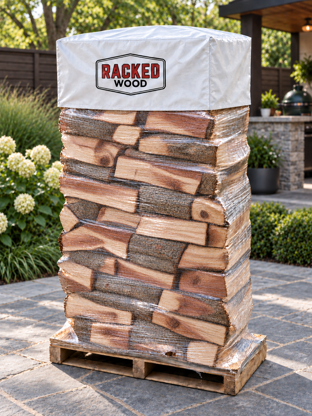 Apple Firewood Rack | Racked Stack Firewood Delivery