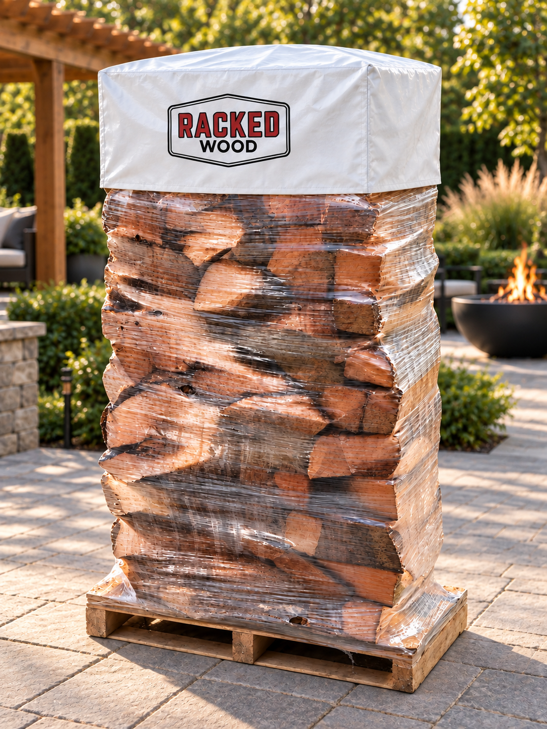 Cherry Firewood Rack | Racked Stack Firewood Delivery