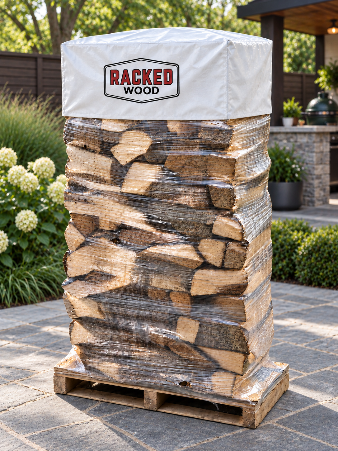 Hickory Firewood Rack | Racked Firewood Delivery