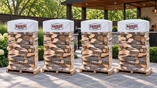 Hickory Firewood 4 Racks | Racked Firewood Delivery