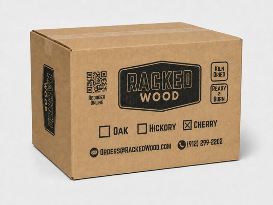 Cherry Firewood Box | Racked Stack Firewood Delivery