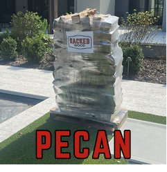 Pecan Firewood Rack | Racked Stack Firewood Delivery