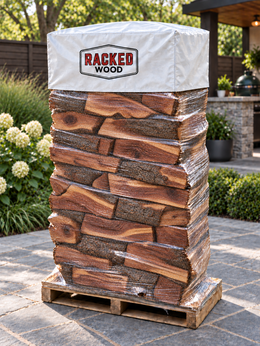 Mesquite Firewood Rack | Racked Stack Firewood Delivery